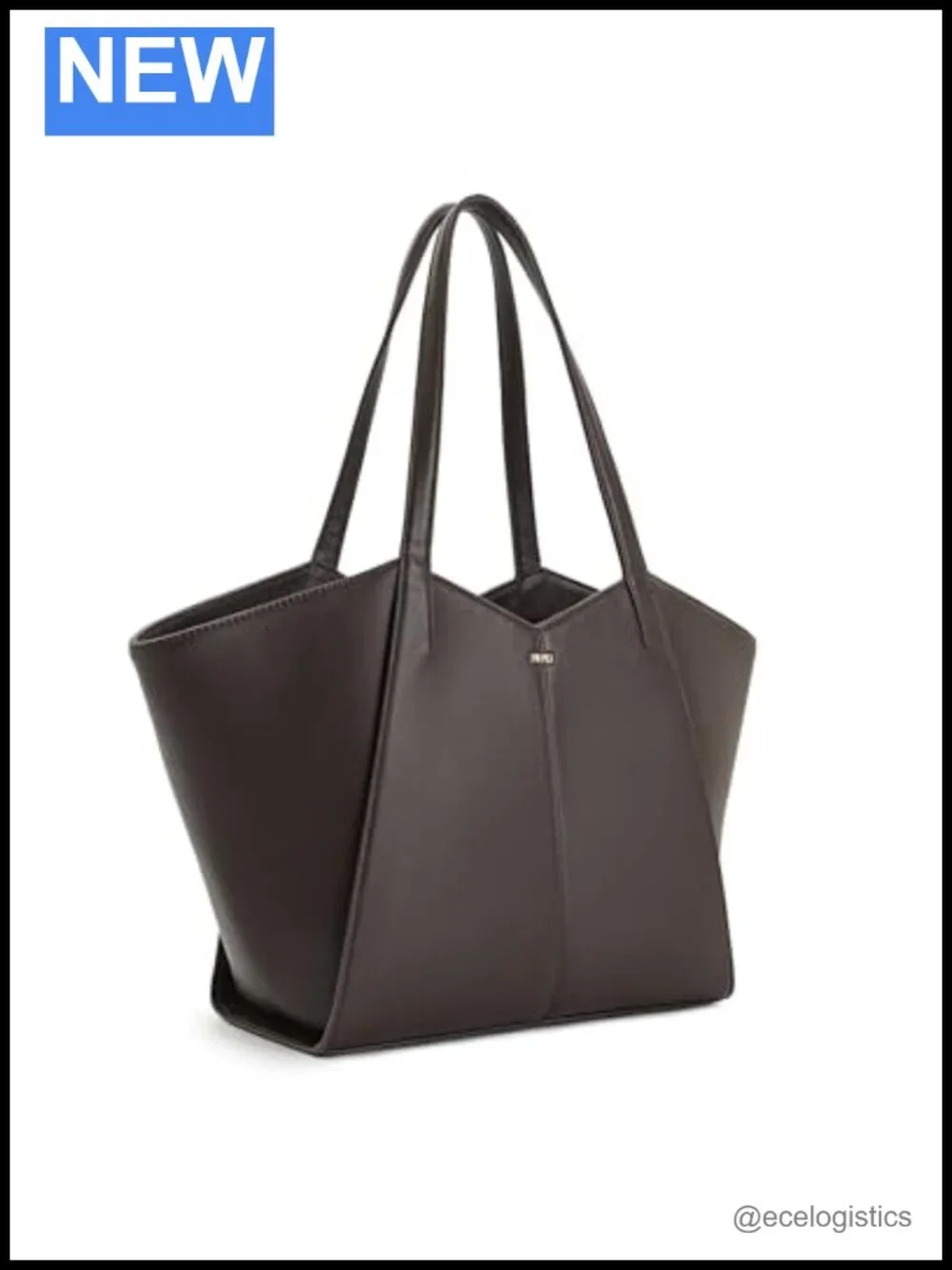 Faux Leather Tote Bag Large Capacity Handbag Shoulder Top Handle Vegan Leather